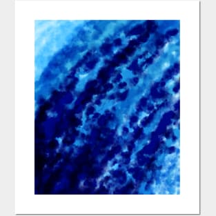 Watercolor Abstract Beachy Ocean Waves Painting, made by EndlessEmporium Posters and Art